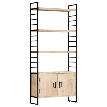 vidaXL Boekenkast met 4 schappen 80x30x180 cm massief, Verzenden, Nieuw