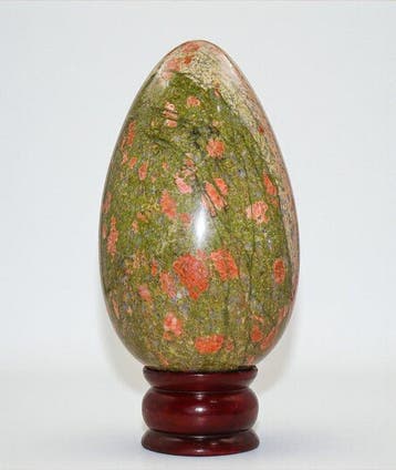 Natuurlijke Unakiet Kristal Ei van 165 mm – Grote gepolijste, Collections, Minéraux & Fossiles