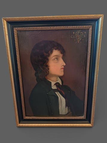 École italienne (XIX) - Giovane nobile, Antiek en Kunst