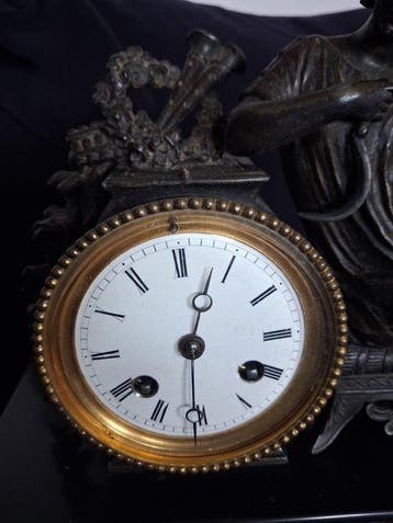 Pendule de cheminée - Magnifique pendule ancienne Art, Antiquités & Art