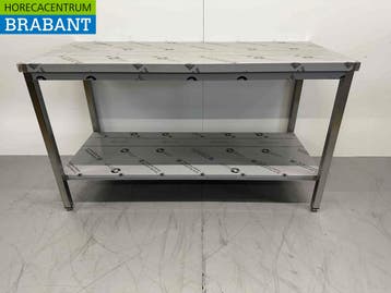 Table de travail Gastro M en acier inoxydable 160 x 70 x 88, Verzenden