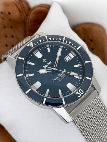 Zodiac - Super Sea Compression Diver Blue Automatic - ZO9320, Nieuw