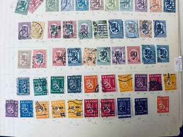 Wereld - Collectie / Uitzoeker Wereld België , Finland,, Gestempeld