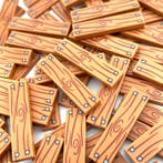 Lego Briques - 100* Custom 1x4 tile Houten medium nougat