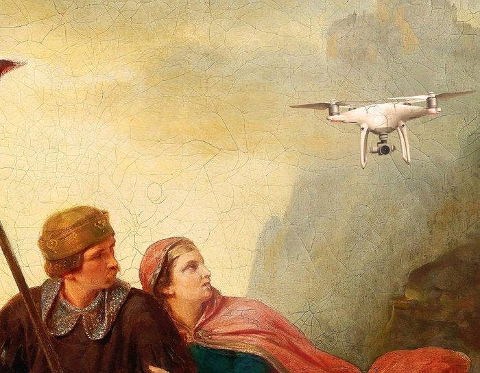 Teejo (1992) - Attaque de drone, Antiquités & Art, Art | Objets design