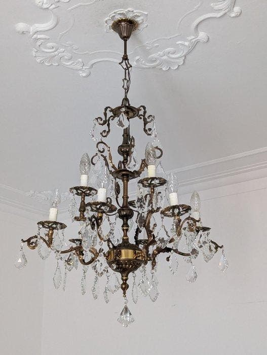 Lustre - Cristal - baroque, Antiquités & Art, Antiquités | Autres Antiquités