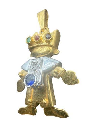 Hanger - 18 karaat Geel goud - Beweegbare Roi-hanger