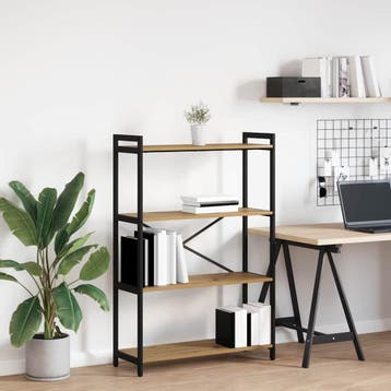 vidaXL Boekenplank 80 x 30 x 120 cm Bewerkt hout Artisan, Verzenden
