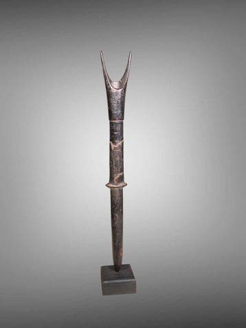 statuette ancienne - sculptuur - soufflet lele / ex-Zaïre -
