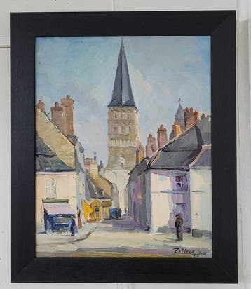 Joseph Tilleux (1896-1978) - In de schaduw van de toren