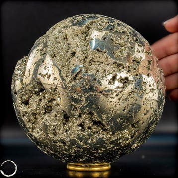 Monumentale pyrietbol uit Peru – 6 kg puur goud van de