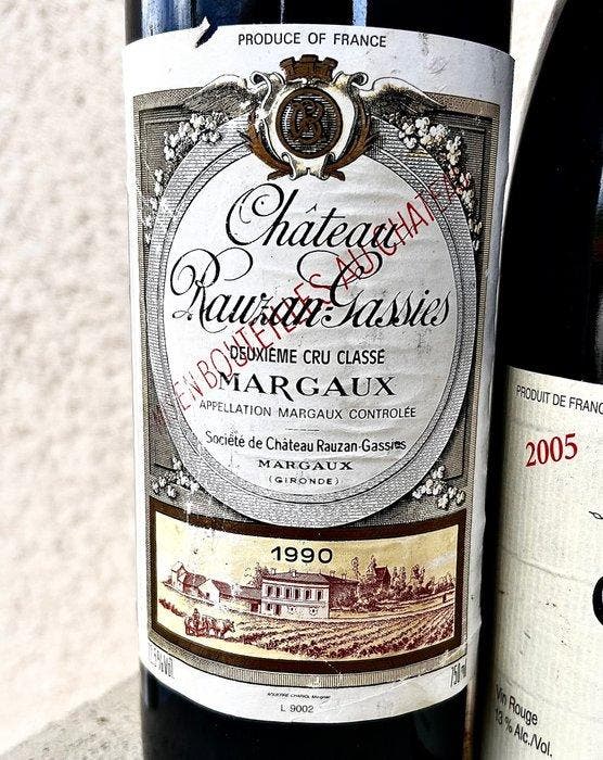 1990 Château Rauzan-Gassies, 2005 Cornas Les Chailles, Verzamelen, Wijnen