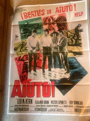 The Beatles - 2 x rare Italian movie posters - I Beatles in