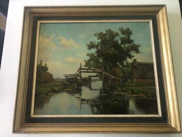 Bernardus Antonie van Beek (1875-1941) - Polderlandschap met