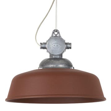 Retro & vintage Hanglamp aan ketting Detroit Industrie alumi, Huis en Inrichting, Verzenden, Nieuw