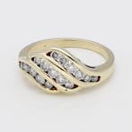 Bague - 14 carats Or jaune Diamant (Naturelle), Nieuw