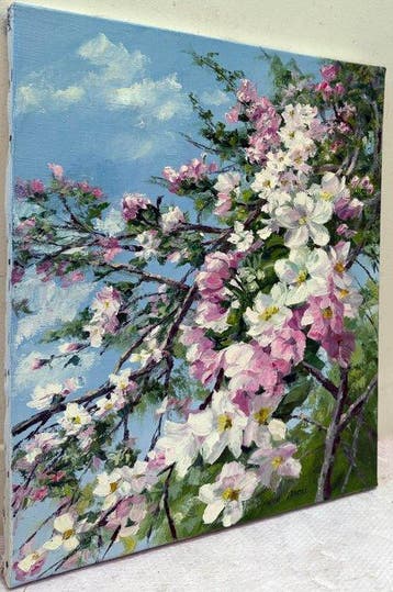 Irina Alex (1961) - Pommier en fleurs