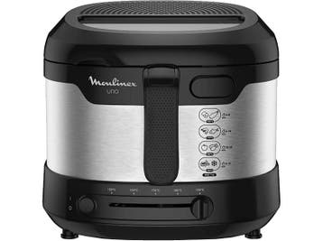 Moulinex -  Friteuse Uno  - Zwart, Elektronische apparatuur, Verzenden, Nieuw, 1000 t/m 1499 gram