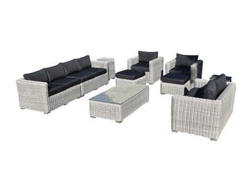 Veiling - Loungeset incl. kussens 10-delig, Jardin & Terrasse, Ensembles de jardin