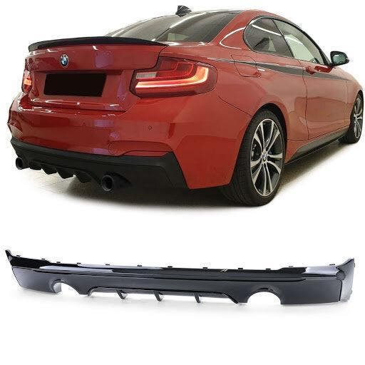 Performance Look Diffuser BMW 2 Serie F22 F23 235 240i B1956, Auto-onderdelen, Carrosserie, Nieuw, BMW, Achter