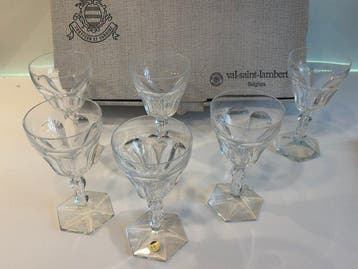 Val Saint Lambert - Drinkservies voor 6 (6) - Kristal