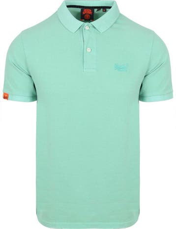 Superdry Polo Destroyed Groen maat Maat 52/54 (L) Heren, Maat 52/54 (L), Verzenden, Nieuw, Groen