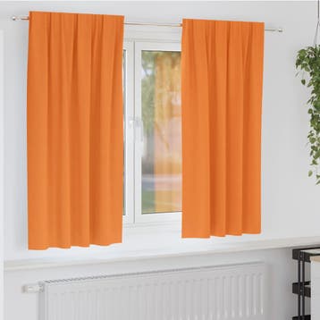 vidaXL Blackout Gordijnen met Ringen 2 st Oranje 175 x 140, Verzenden, Nieuw