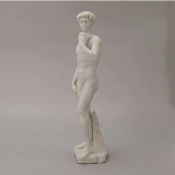 Beeld, David di michelangelo - 33 cm - Marmer