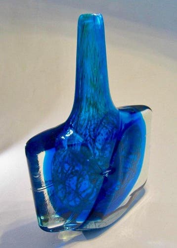 Mdina - Michael Harris - Vaas - Glas - FISH- AXE HEAD