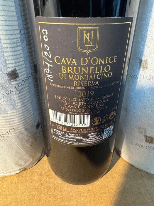 2019 Cava DOnice - Brunello di Montalcino Riserva - 5, Collections, Vins