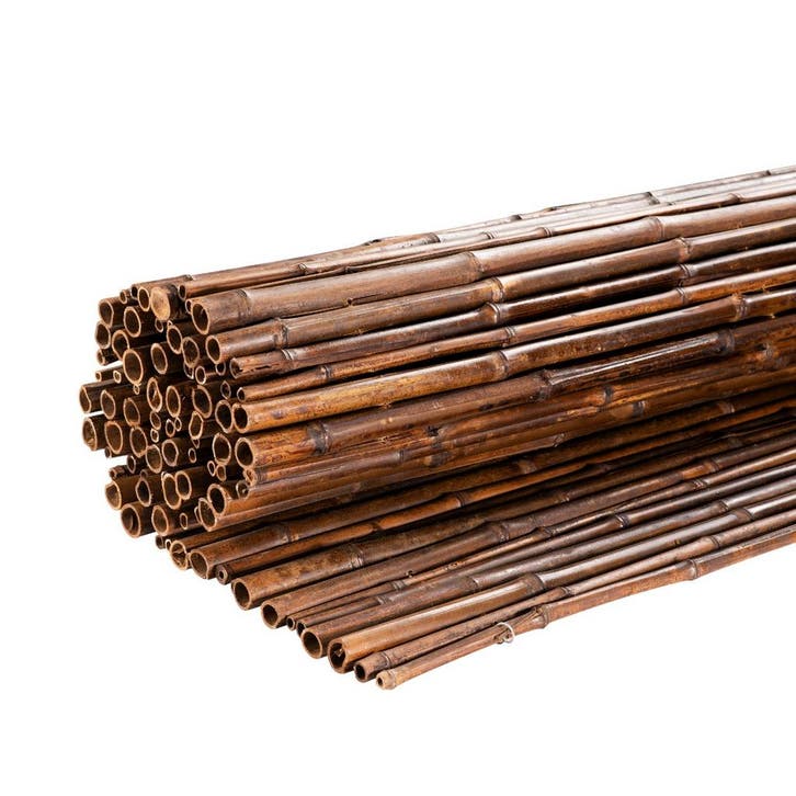 Zwarte bamboemat 20-25mm 150 x 180 cm, Tuin en Terras, Tuinschermen, Verzenden