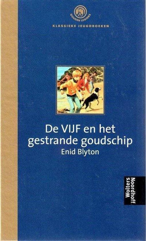 Enid Blyton, De Vijf en het gestrande goudschip - Gouden, Boeken, Overige Boeken, Gelezen, Verzenden
