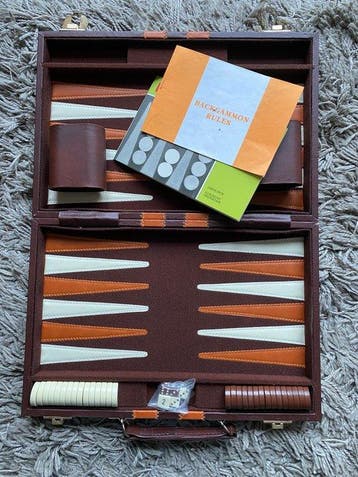 Jeu de société - Reiskoffertjes - Backgammon - Chess, Antiek en Kunst