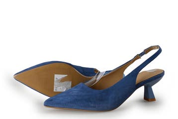 Manfield Slingbacks in maat 37 Blauw, Manfield, Gedragen, Verzenden, Blauw