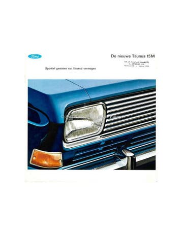 1966 FORD TAUNUS 15M BROCHURE NEDERLANDS, Ophalen of Verzenden, Nieuw