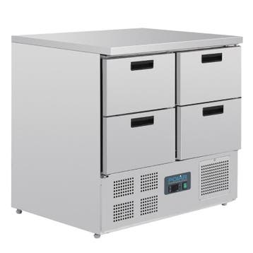 Polar G-serie koelwerkbank 4 laden 240 liter, Verzenden