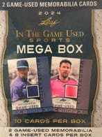 2024 Leaf In the Game Used Sports Relic Cards MEGA BOX - 1