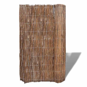 vidaXL Tuinscherm 300x100 cm wilgenhout, Verzenden, Nieuw