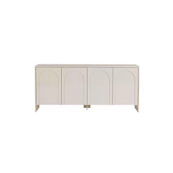 Evila Originals Dressoir Arlen Crème - Ongebruikt, Verzenden, 150 tot 200 cm, Zo goed als nieuw, 25 tot 50 cm