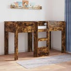 vidaXL Stapeld bed voor kids Rook Eiken 75 x 190 cm Bewerkt, Huis en Inrichting, Slaapkamer | Bedden, Verzenden, Nieuw