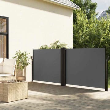 vidaXL Windscherm uittrekbaar 120x1000 cm antraciet, Verzenden