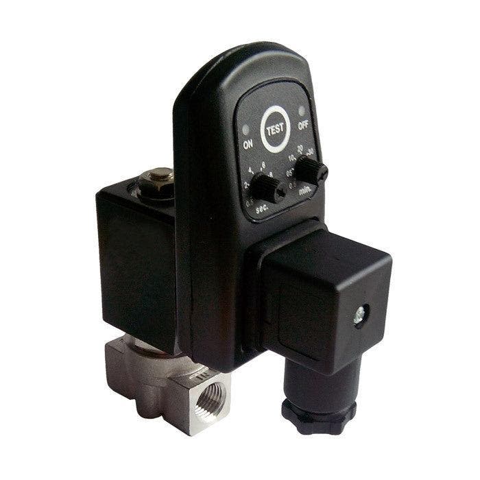 Purgeur de condensats 1/4 Acier inoxydable Analogique 230V, Bricolage & Construction, Ventilation & Extraction, Envoi