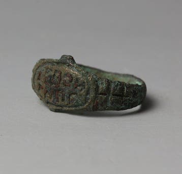Middeleeuwen, kruisvaardersperiode Brons Ring met