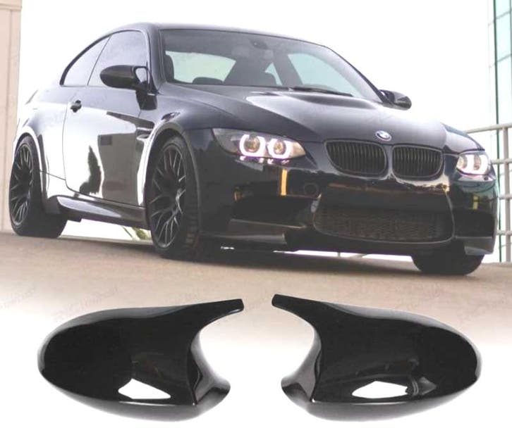COQUES RÉTROVISEURS BMW E92 E93 06-10 LOOK M3 NOIR BRILLANT, Auto-onderdelen, Carrosserie, Verzenden