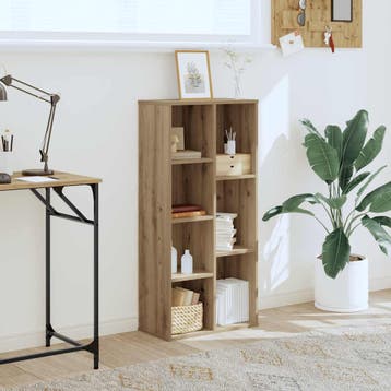 vidaXL Boekenkast 50x25x105 cm bewerkt hout artisanaal, Verzenden, Nieuw