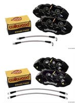 Wilwood 6 piston front 4 piston rear black caliper set, Ophalen of Verzenden, Nieuw