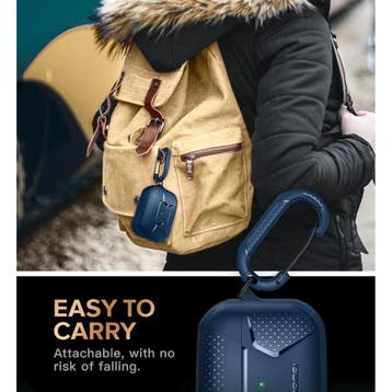 Shockproof Hoesje voor AirPods Pro met Karabijnhaak - AirPod, Verzenden, Nieuw