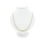 Gouden Figaro schakelketting, Ophalen of Verzenden, Gebruikt, Overige kleuren, Goud