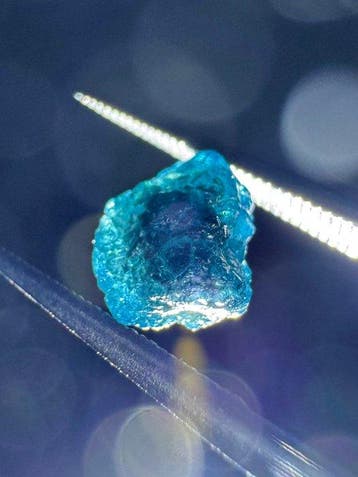 Natuurlijke ruwe blauwe fonkelende diamant - 1,19 karaat -