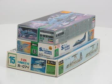 Schaal 1:72 set 3st Hasegawa 13 & 613 & Fujimi 15 #68, Hobby & Loisirs créatifs, Modélisme | Avions & Hélicoptères, Ophalen of Verzenden